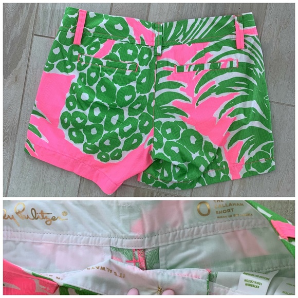Lilly Pulitzer Pink Pineapple Callahan Shorts - Picture 3 of 3